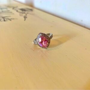 Pink and gold ring